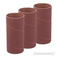 silverline 140mm bobbin sleeves 3pk 51mm 120 grit