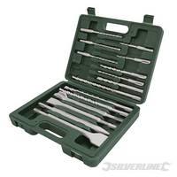 silverline sds plus masonry drill steel set 15pce 15pce