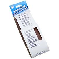 silverline sanding belts 75 x 457mm 5pk 80 grit