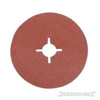 Silverline Fibre Discs 125 x 22.23mm 10pk 60 Grit