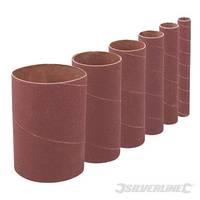 Silverline 114mm Bobbin Sleeves Set 6pce 80 Grit