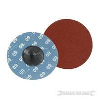 Silverline 75mm Quick-change Sanding Discs Set 5pce 60 Grit