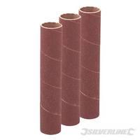 silverline 90mm bobbin sleeves 3pk 19mm 60 grit