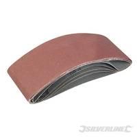 Silverline Sanding Belts 100 x 610mm 5pce 40, 60, 2 x 80, 120g