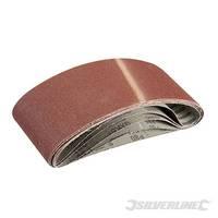 Silverline Sanding Belts 100 x 610mm 5pk 80 Grit