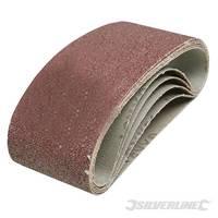 Silverline Sanding Belts 75 x 457mm 5pk 40 Grit