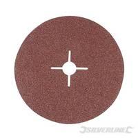 Silverline Fibre Discs 180 x 22.23mm 10pk 36 Grit