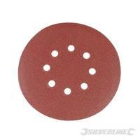 Silverline Hook & Loop Discs Punched 150mm 10pk 40 Grit