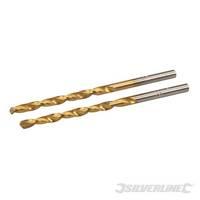 Silverline HSS Titanium-coated Drill Bits 2pk 3.0mm