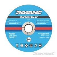 Silverline Metal Cutting Discs Flat 10pk 125 x 3 x 22.23mm