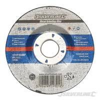 Silverline Metal Grinding Disc Osa Accredited 115 x 6 x 22.23mm