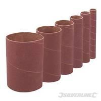 Silverline 140mm Bobbin Sleeves Set 6pce 60 Grit