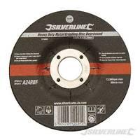 Silverline Heavy Duty Metal Grinding Disc Depressed 115 x 6 x 22.23mm