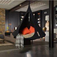 single hanging cacoon in black