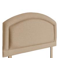 Sienna Upholstered Headboard - Small Double - Oatmeal