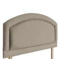 Sienna Upholstered Headboard - Small Double - Fudge