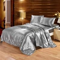 Silk-like Bedding Set Well-made Soft Silky Smooth Duvet Cover & Pillowcase Sets Nice Home Textiles