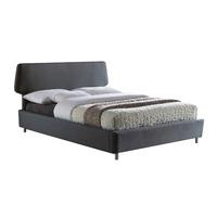sienna fabric bed grey double