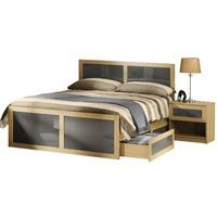 Simo Light Oak Finish Single Bed With Underbed Drawer
