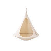 single hanging cacoon in natural white