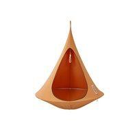 single hanging cacoon in mango orange