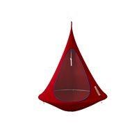 single hanging cacoon in chili red