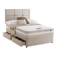 silentnight moscow memory 1200 set superking 4 drawers stone