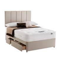 silentnight geltex affinity 1000 pocket divan set king no drawer no he ...