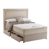 Silentnight Oslo Memory Set Single 2 Drawers Stone