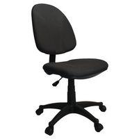 SINGLE LEVER OPERATORS CHAIR IN BLACK-NO ARMS