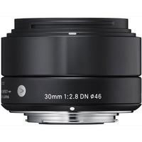 sigma 30mm f28 dn lens sony fit black