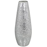 silver sparkle mosaic large vase