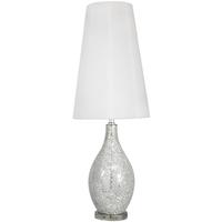 silver sparkle mosaic statement lamp