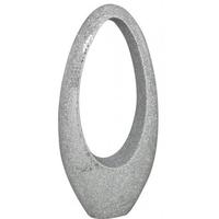 silver sparkle mosaic large fibreglass oval decoration