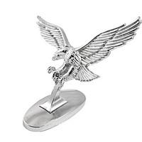 Silver Tone 3D Flying Eagle Adhesive Sticker Decal for Auto Car