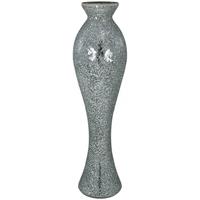 Silver Sparkle Mosaic Extra Tall Vase