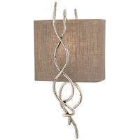 silver sculpture wall light ss 12 w1