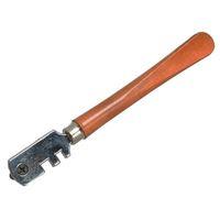 Six Wheel Glasscutter Tungsten Carbide - Wood Handle