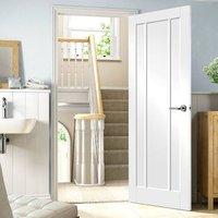 simpli door set worcester 3 panelled door primed