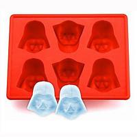 Silicone Darth Vader Ice Cube Tray Mold Cookies Chocolate Soap Baking Kitchen Tool