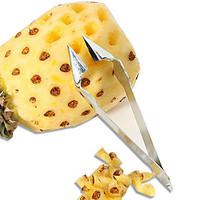 Silver Stainless Steel Fruit Parer Cutter Tools Pineapple Seed Clip Slicers Knief Kitchen Accessories Gadgets