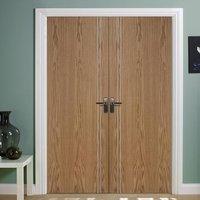 Sierra Flush Oak Door Pair is Fully Prefinished