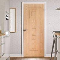 Simpli Door Set, Altino Oak Flush Door - Prefinished