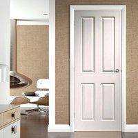 Simpli Door Set, Simpli Door Set, Victorian 4 Panelled Moulded Door - Prefinished