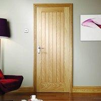 Simpli Fire Door Set, Suffolk Oak Fire Door - Pre-finished