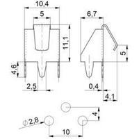 Single contact 1 AAA Solder lug (L x W x H) 10.8 x 10.4 x 15.7 mm Vogt Verbindungstechnik 1456e.98