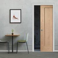 single pocket pattern 10 oak 1 panel door prefinished