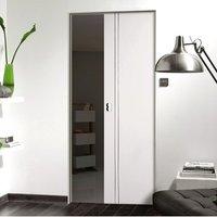 Sierra Blanco White Painted Flush Syntesis Pocket Door