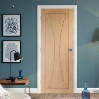 simpli door set verona oak flush panel door without decoration