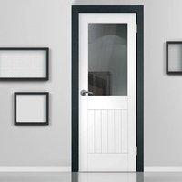 simpli door set suffolk door clear safe glass primed